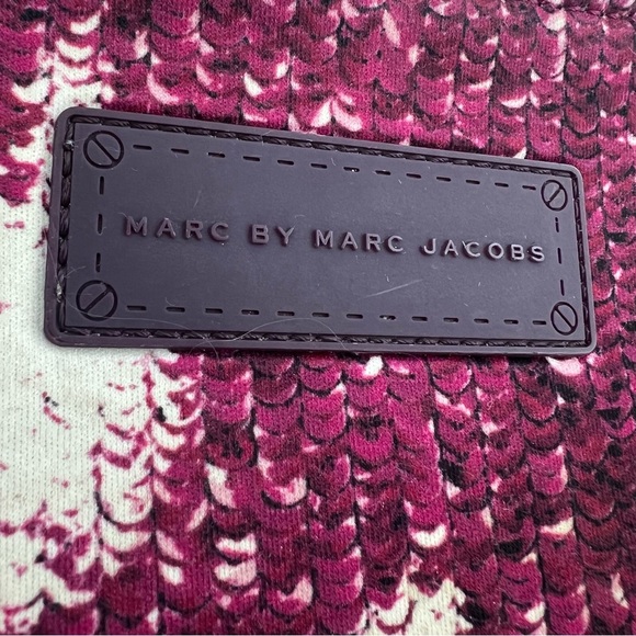Marc Jacob’s Vintage Laptop Case Bag 14x10.5” Designer Maroon Purple Pattern - Picture 5 of 5